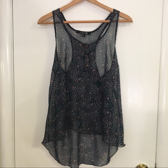 Forever 21 Chiffon Sleeveless Top - Picture 1 of 2